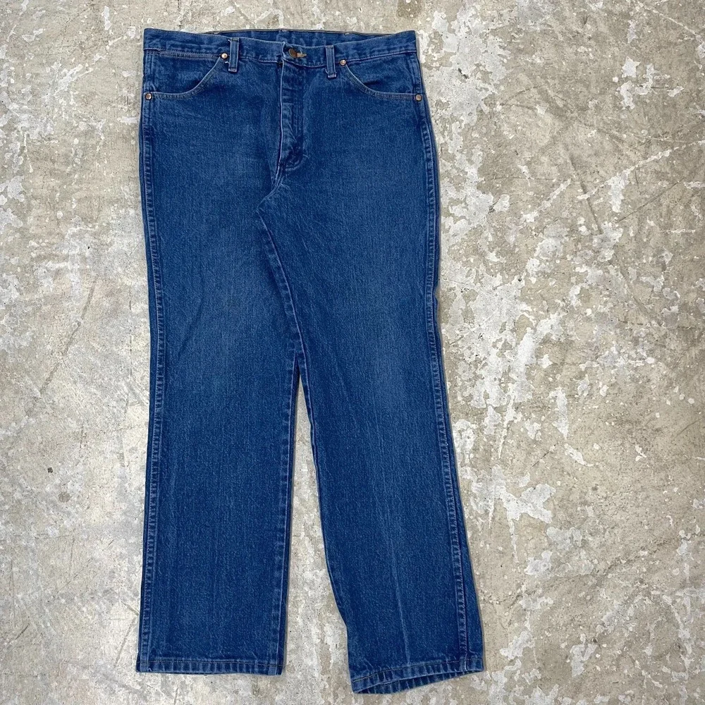 Vintage Wrangler Jeans 36x30 Blue Pants Slim 936 Cowboy Western Denim Work‎ C283